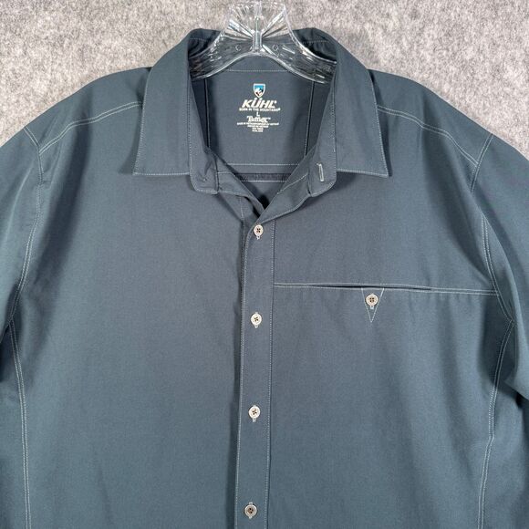 Kuhl Other - Kuhl Shirt Mens Size Large Blue Tufflex Renegade Short Sleeve